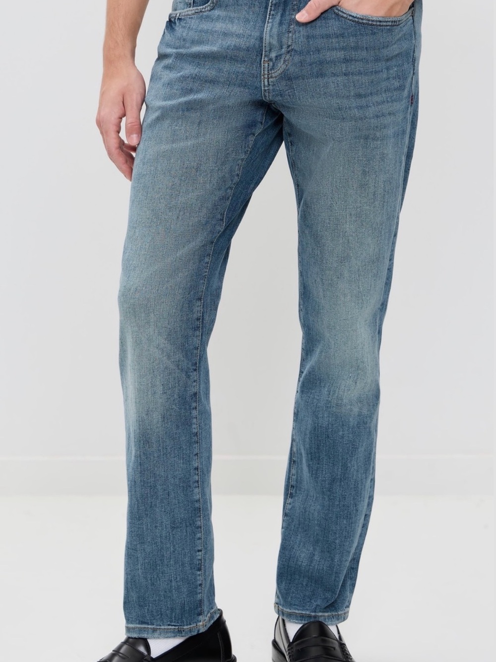 WARP + WEFT
ORD Straight Jeans Men's Light Blue Straight-Leg Jeans 33x30